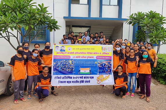 ABVHMC Students Cheering Victory of India (1)